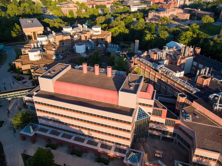 EMRB building from drone